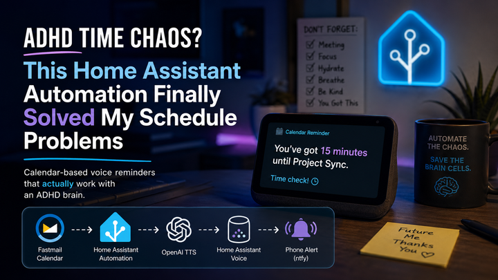 ADHD Time Chaos? This Home Assistant Automation Finally Solved My Schedule Problems